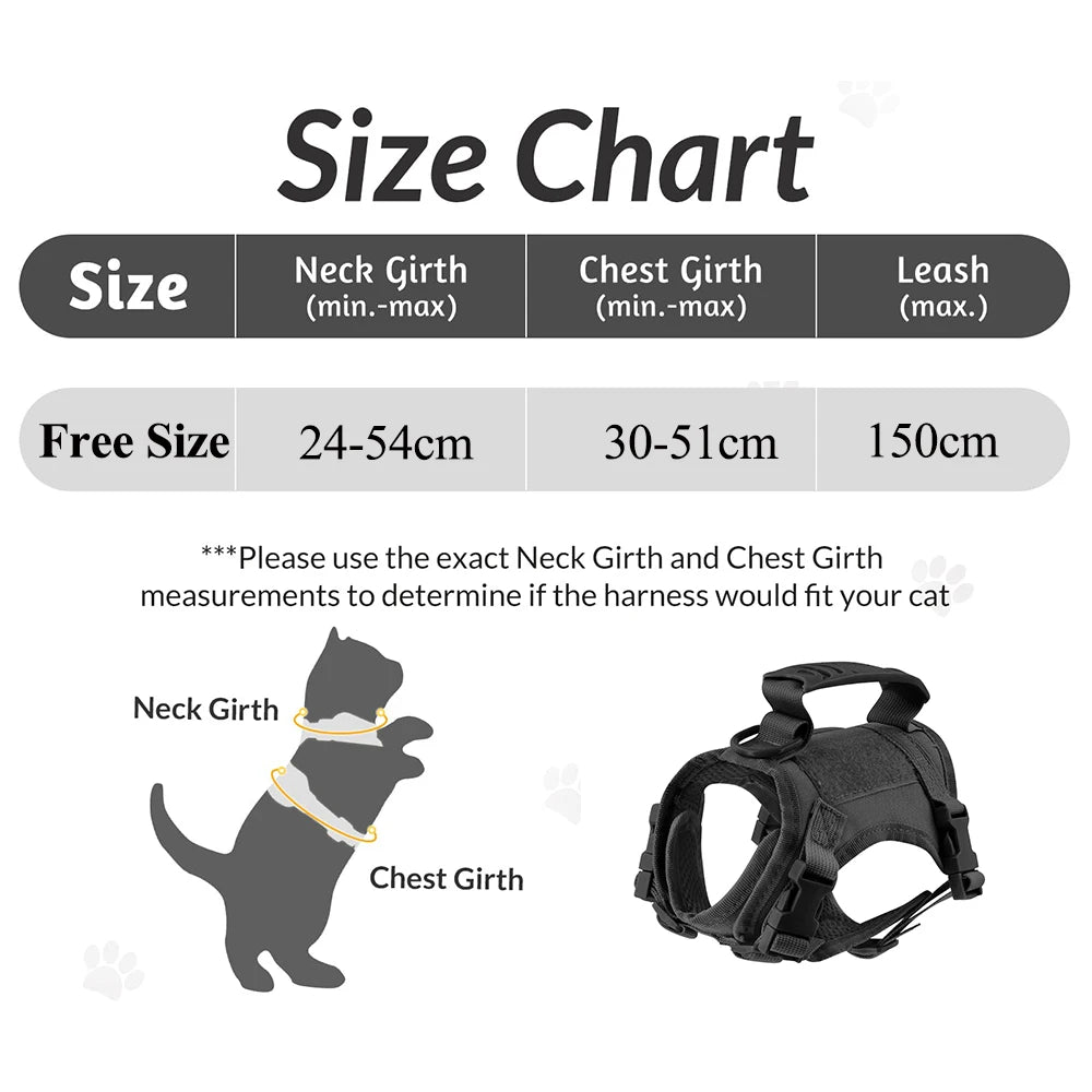 Adventure Cat Harness – Secure Vest with Leash & Patches
