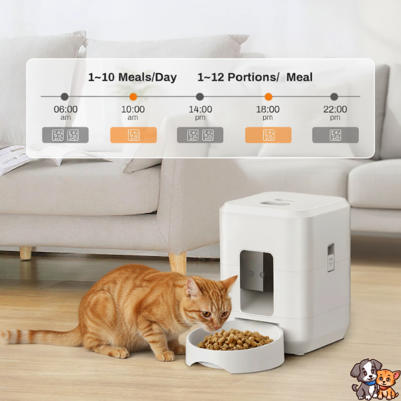Automatic Cat Food Dispenser – 2L Smart Feeder with App Control