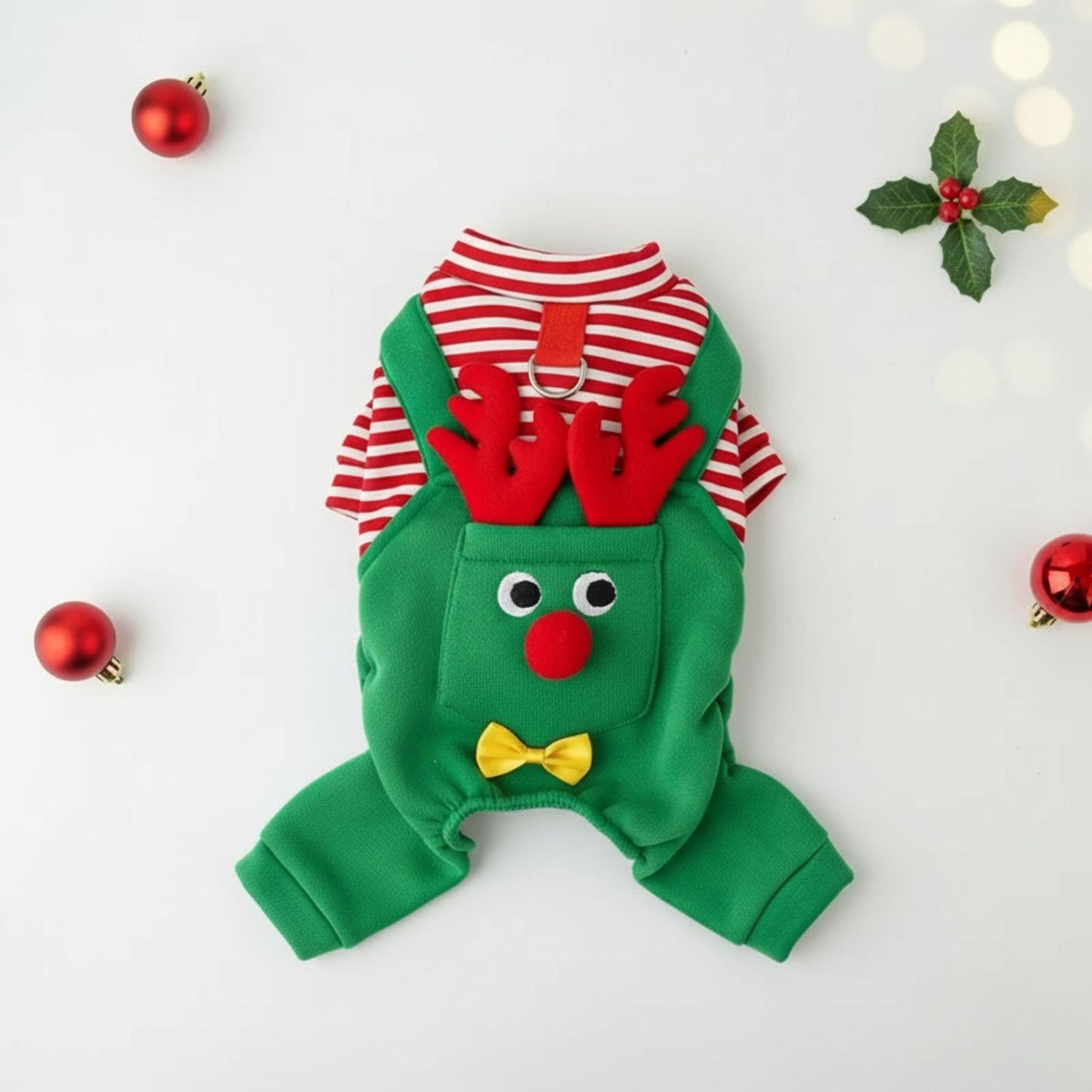 Holiday dog pjs from FofiPet for festive photos