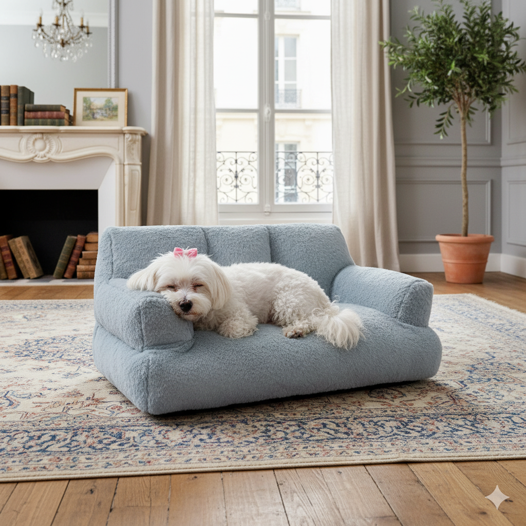 CosyPaws Cat Sofa Bed – Plush Winter Nest for Cats & Small Dogs