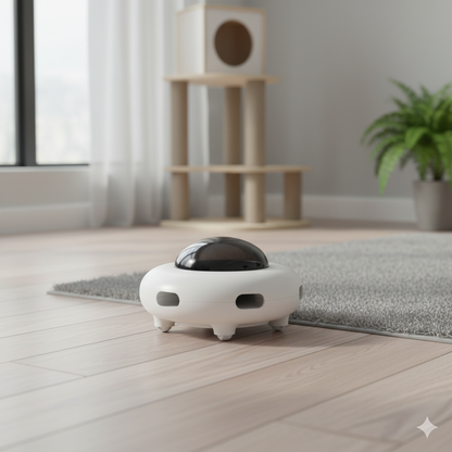 UFO Smart Cat Teaser – Interactive Feather Toy