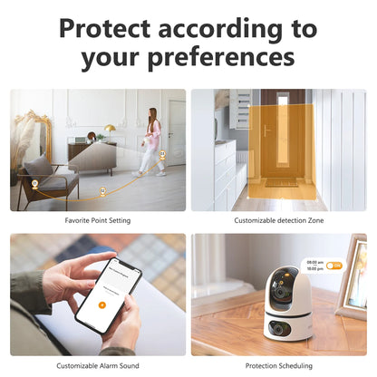 360° Smart Indoor Camera – Crystal-Clear Security for Pets, Babies & Home