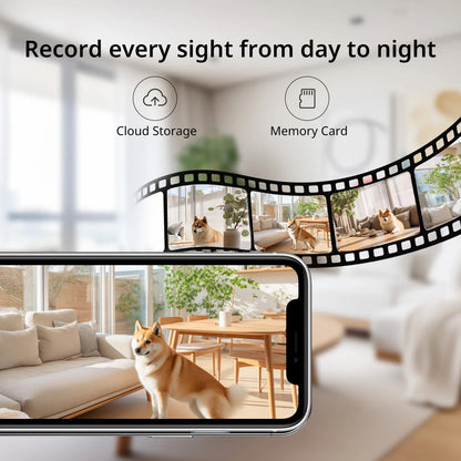 Smart Pet Camera 2K – 360° View, Two-Way Talk & Night Vision