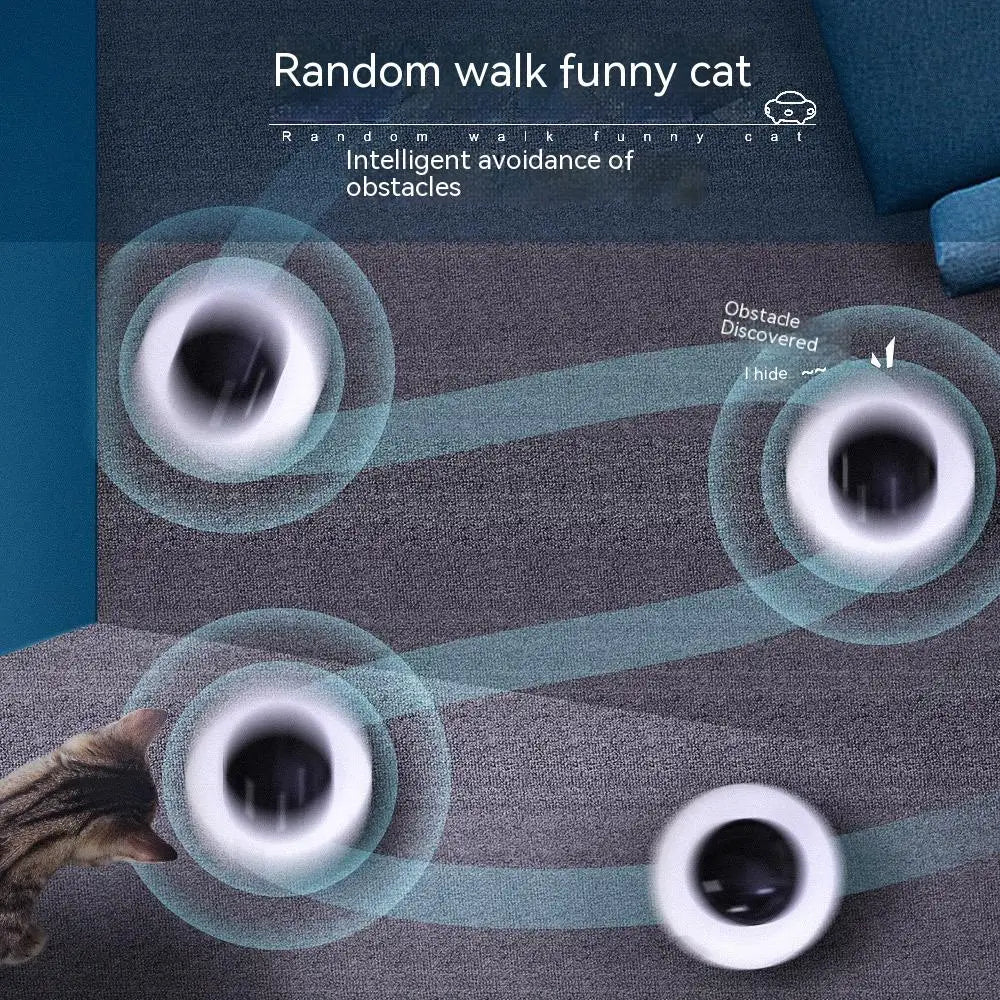 UFO Smart Cat Teaser – Interactive Feather Toy