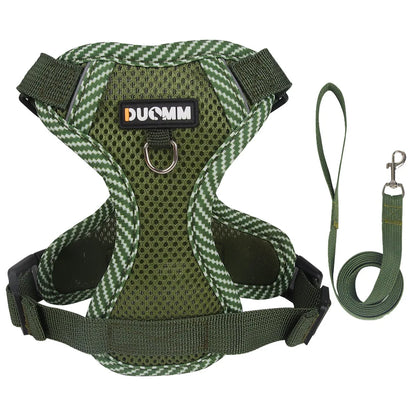 Breathable Mesh Pet Harness with Leash – Comfort and Safety in Every Adventure