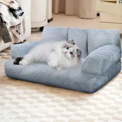 CosyPaws Cat Sofa Bed – Plush Winter Nest for Cats & Small Dogs