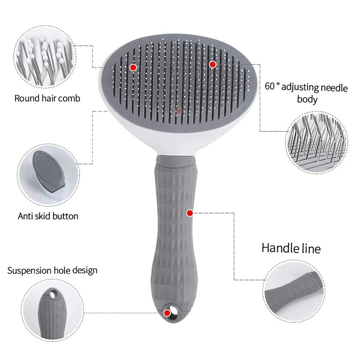 Sheddy-Free – Stainless Steel Pet Hair Remover Brush