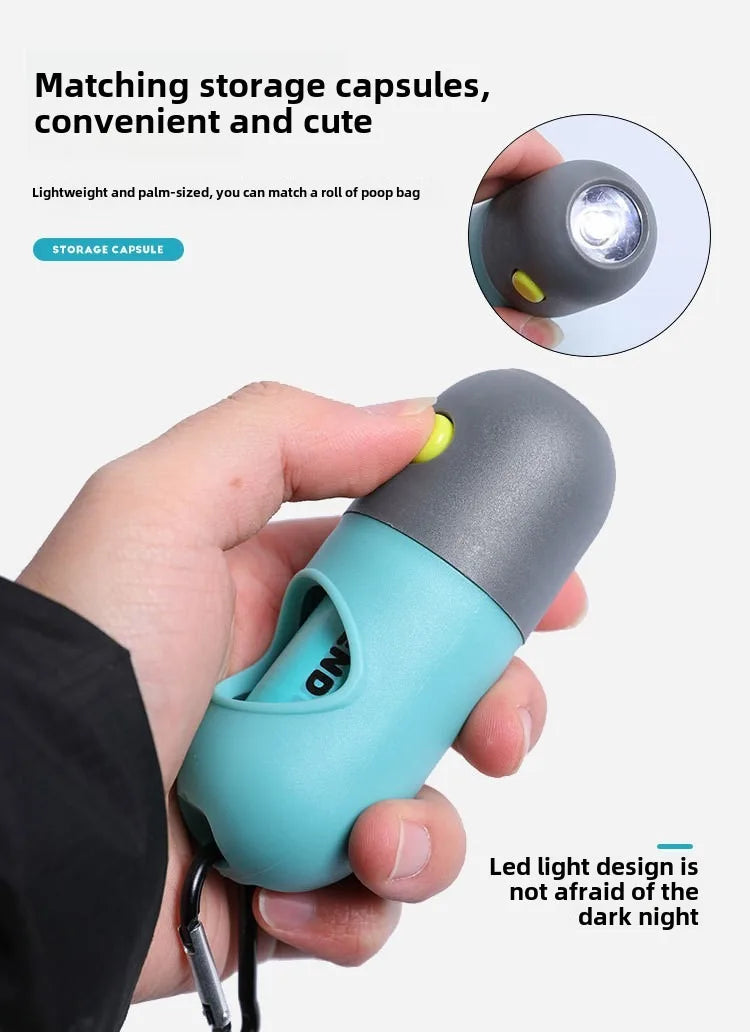 Pet Waste Bag Dispenser – Hygienic Bags with Built-in LED Torch