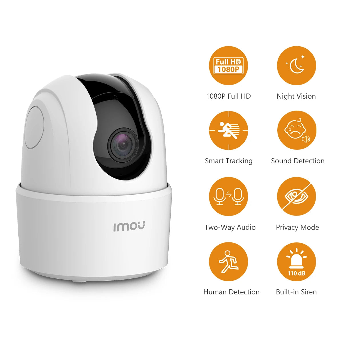 360° Smart Indoor Camera – Crystal-Clear Security for Pets, Babies & Home