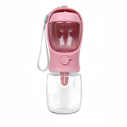 2-in-1 Portable Pet Water Bottle & Feeder Bowl