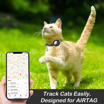Starlight Cat Collar – Elegant Breakaway with Airtag Case