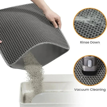 Eco-Friendly Cat Litter Mat – Washable, Durable & Hygienic