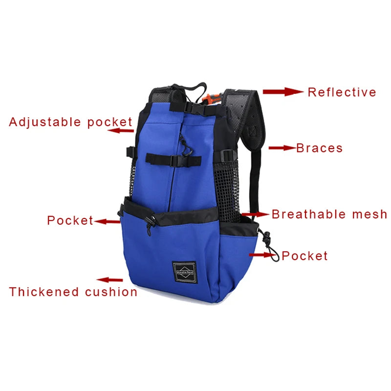 Adventure Dog Carrier Backpack – Safe Travel for Small & Medium Dogs
