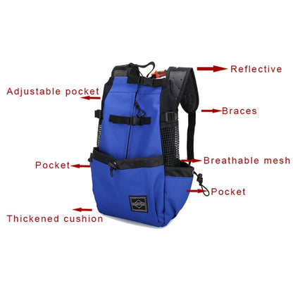 Adventure Dog Carrier Backpack – Safe Travel for Small & Medium Dogs