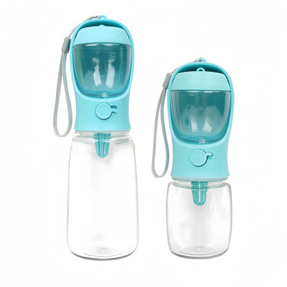 2-in-1 Portable Pet Water Bottle & Feeder Bowl