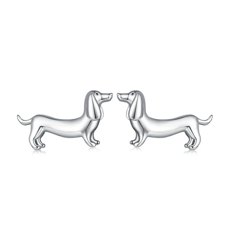 Dachshund Love Ring – 925 Sterling Silver Adjustable