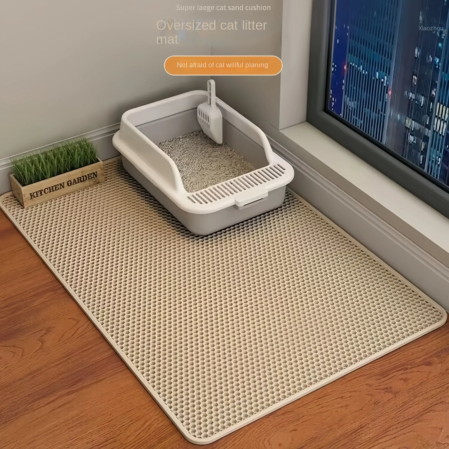 Eco-Friendly Cat Litter Mat – Washable, Durable & Hygienic