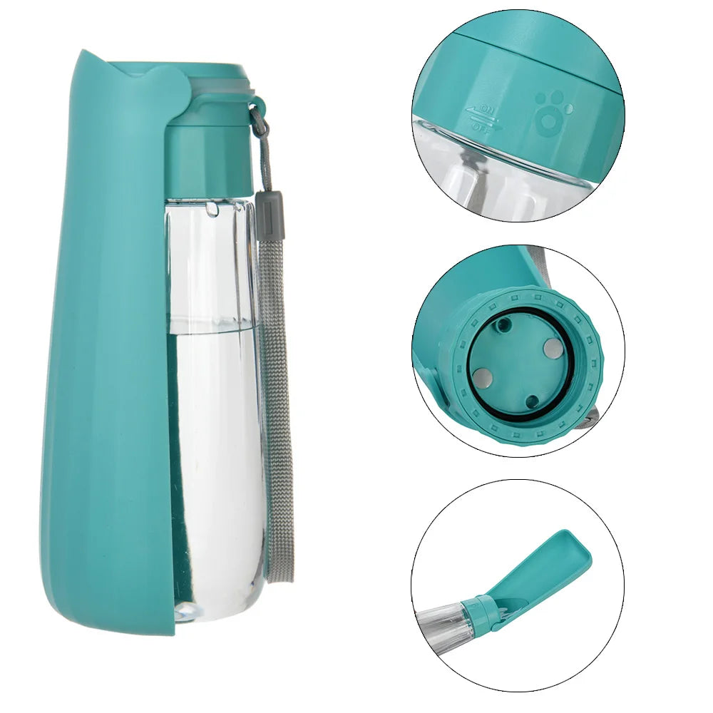 Portable Pet Water Bottle – Foldable Travel Bowl for Dogs & Cats