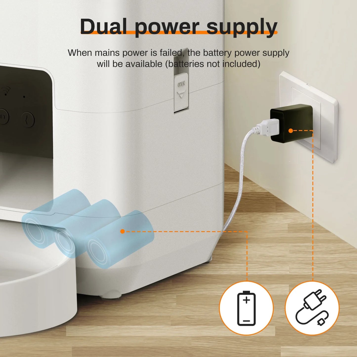 Automatic Cat Food Dispenser – 2L Smart Feeder with App Control