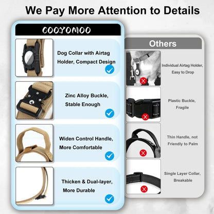 Adjustable Pet Collar with AirTag Case – Durable Nylon Design with Secure Metal Buckle