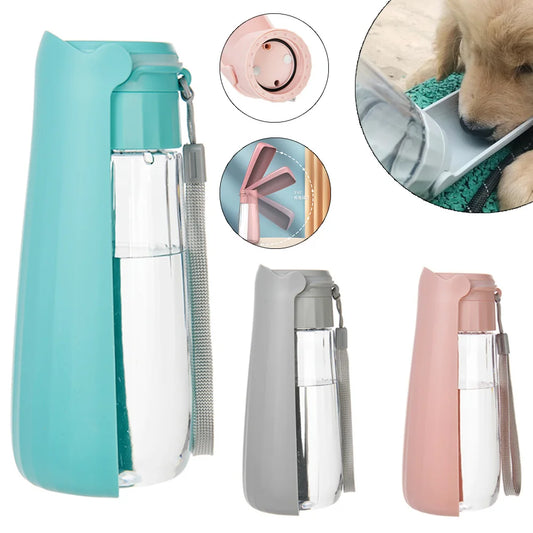 Portable Pet Water Bottle – Foldable Travel Bowl for Dogs & Cats