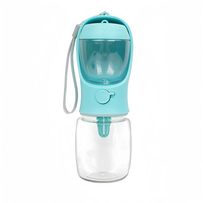 2-in-1 Portable Pet Water Bottle & Feeder Bowl