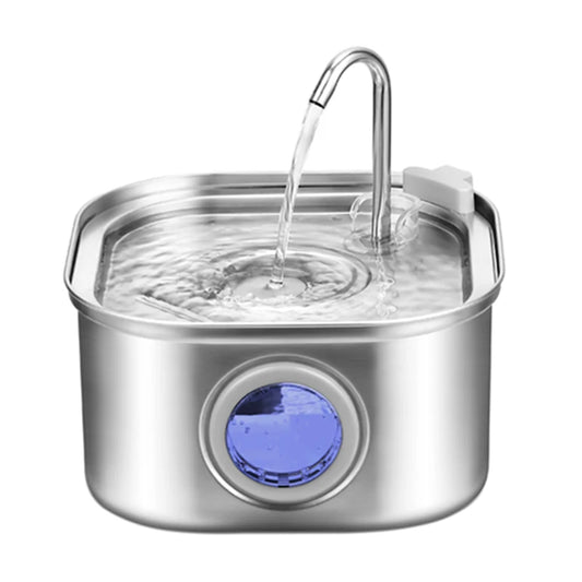 Stainless Steel Pet Water Fountain – Quiet, Fresh & Healthy Hydration