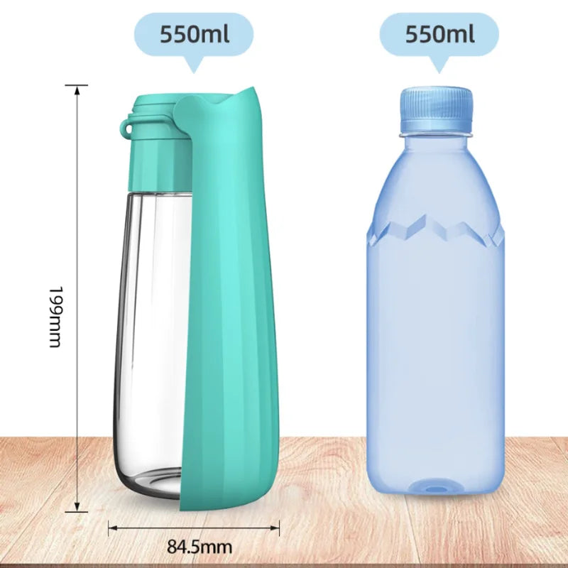 Portable Pet Water Bottle – Foldable Travel Bowl for Dogs & Cats