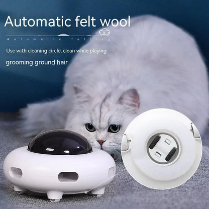 UFO Smart Cat Teaser – Interactive Feather Toy