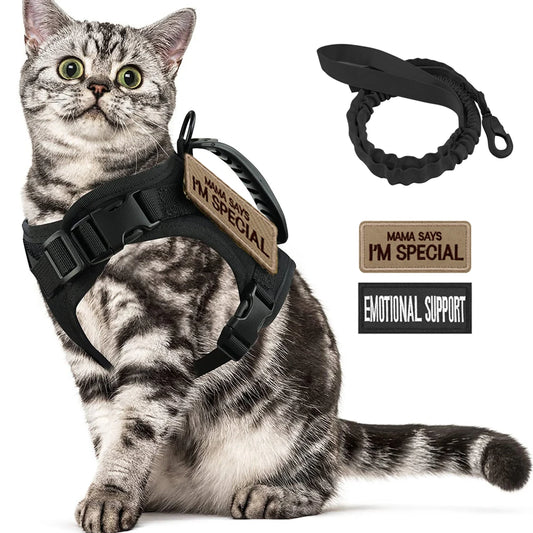 Adventure Cat Harness – Secure Vest with Leash & Patches