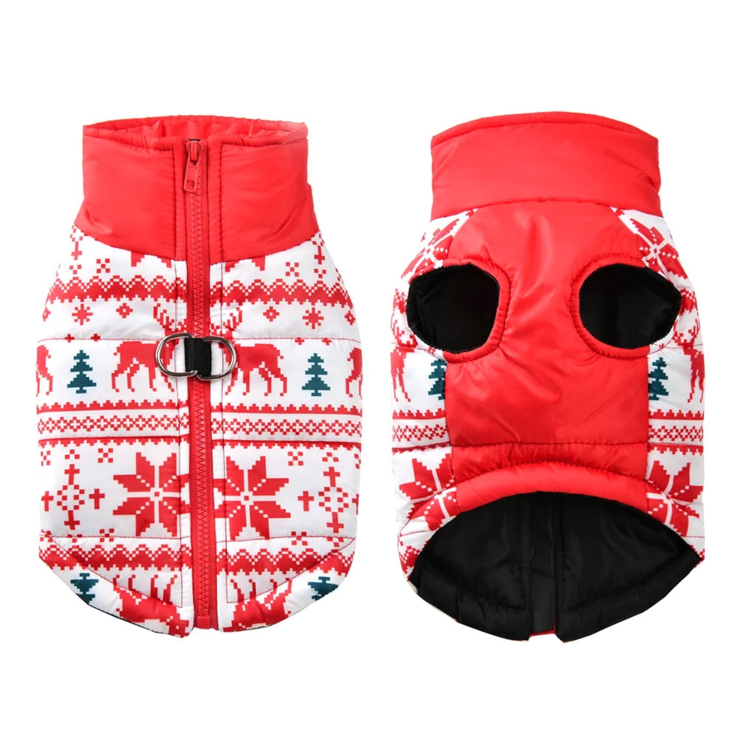 Soft winter dog costume snowman print – warm Christmas pet clothing