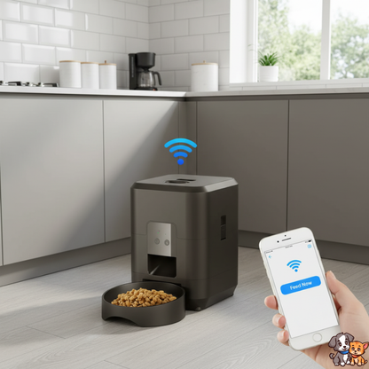 Automatic Cat Food Dispenser – 2L Smart Feeder with App Control
